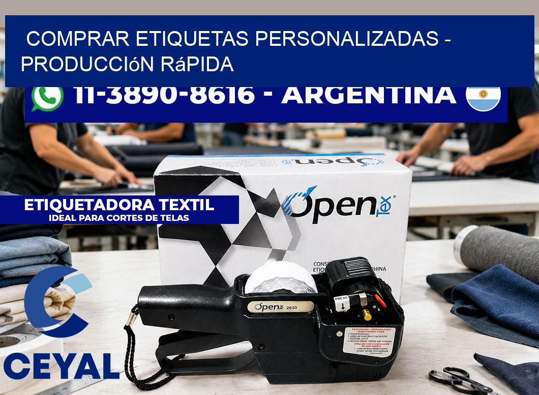 COMPRAR ETIQUETAS PERSONALIZADAS - Producción rápida