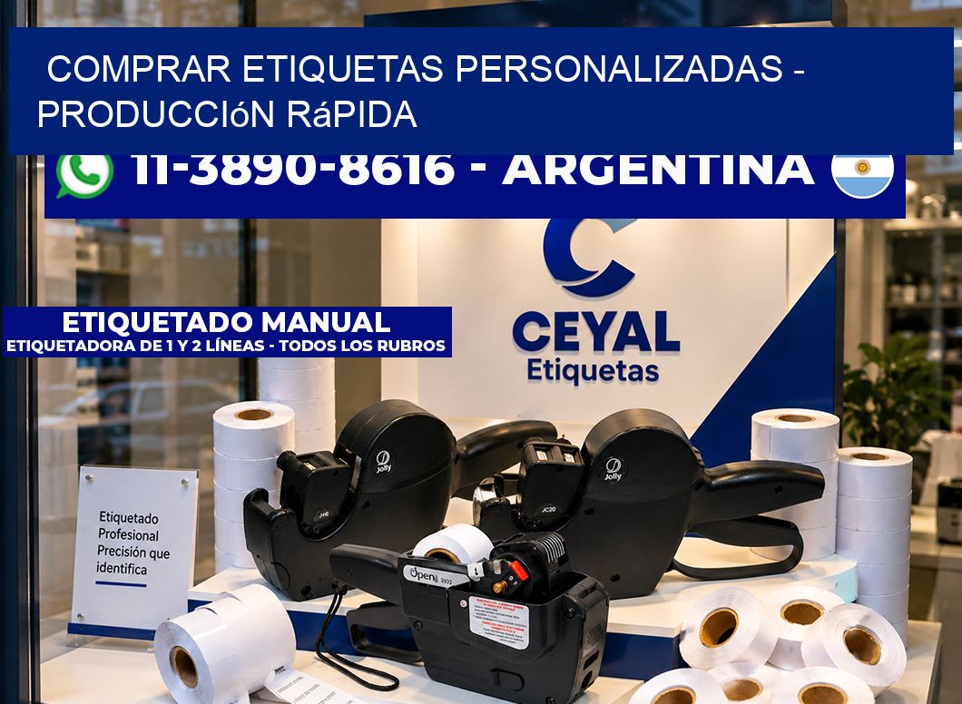 COMPRAR ETIQUETAS PERSONALIZADAS – Producción rápida