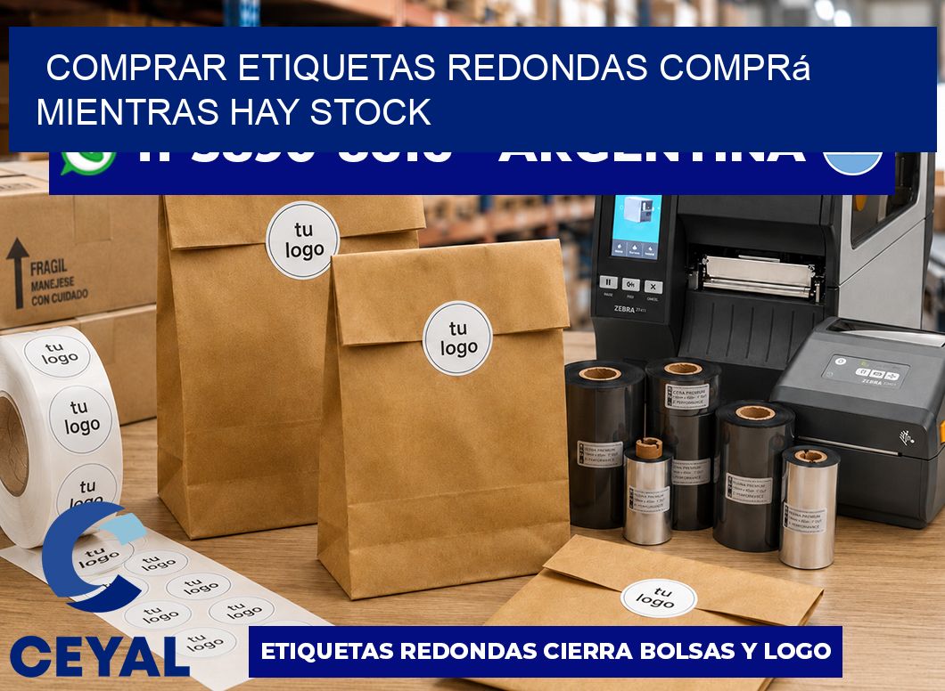 COMPRAR ETIQUETAS REDONDAS Comprá mientras hay stock