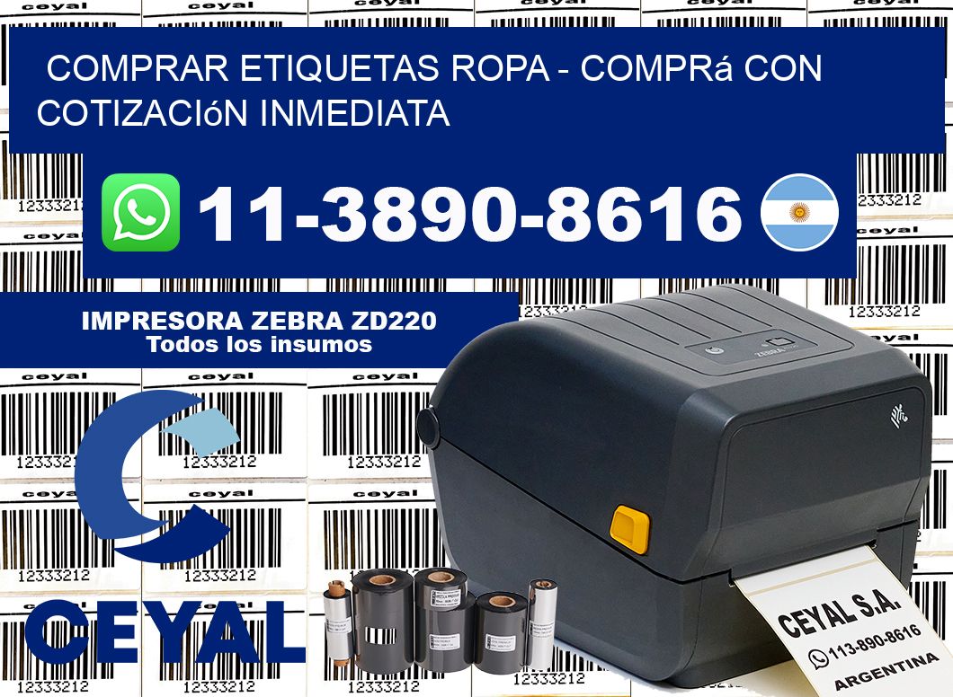 COMPRAR ETIQUETAS ROPA - Comprá con cotización inmediata