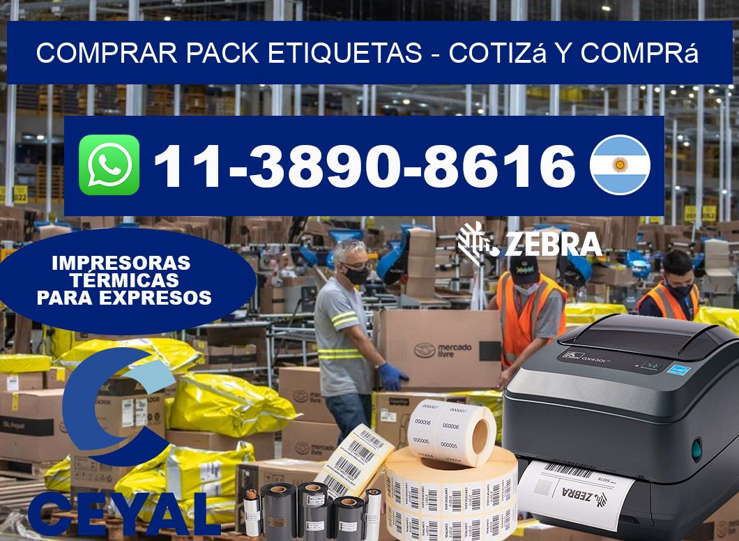 COMPRAR PACK ETIQUETAS - Cotizá y comprá