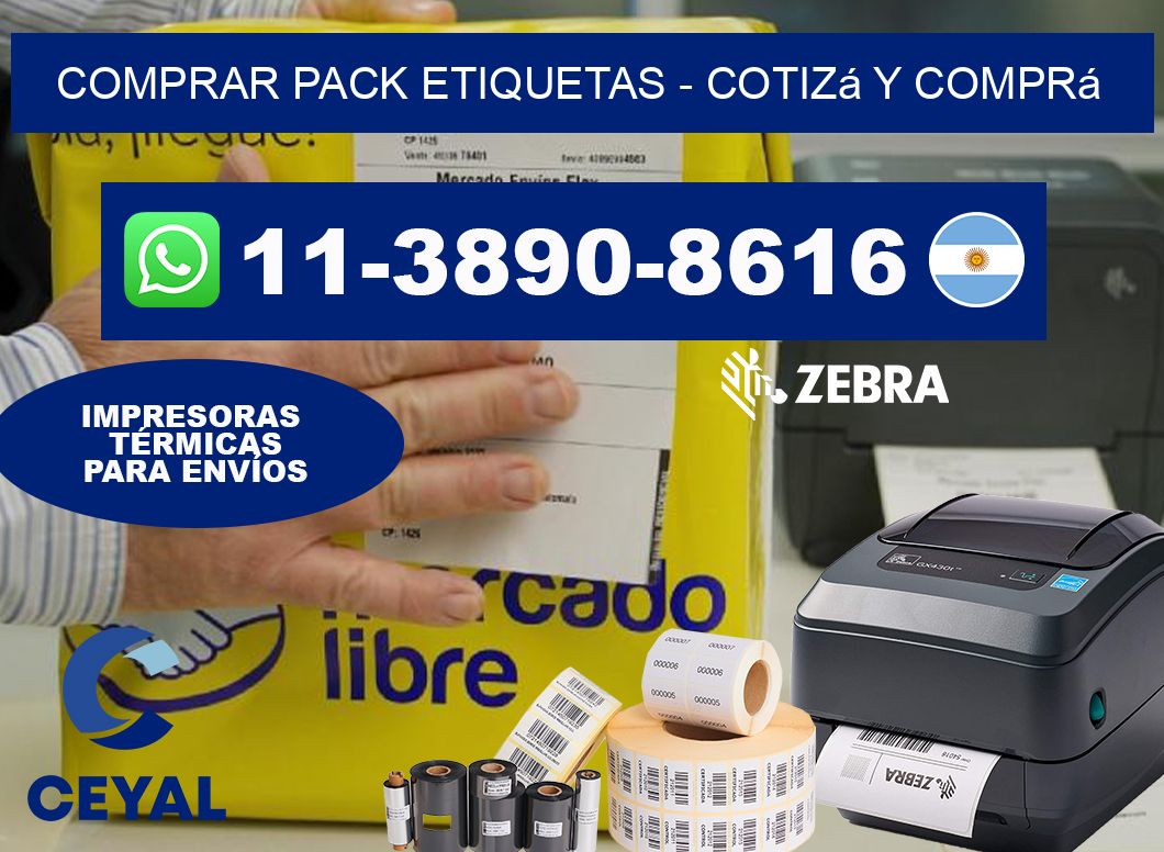 COMPRAR PACK ETIQUETAS - Cotizá y comprá