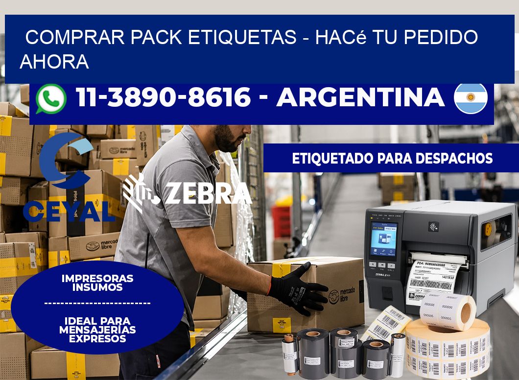 COMPRAR PACK ETIQUETAS - Hacé tu pedido ahora
