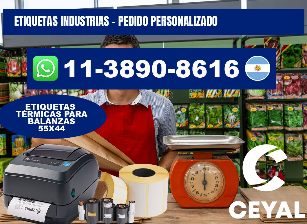 ETIQUETAS INDUSTRIAS - Pedido personalizado