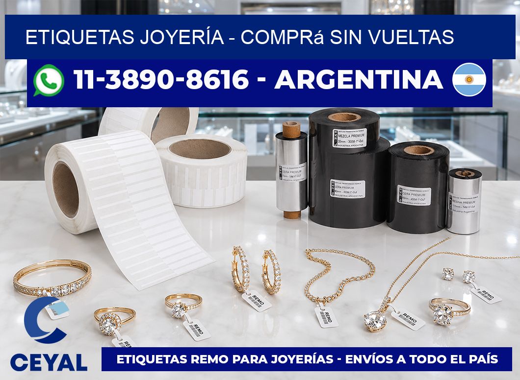 ETIQUETAS JOYERÍA - Comprá sin vueltas