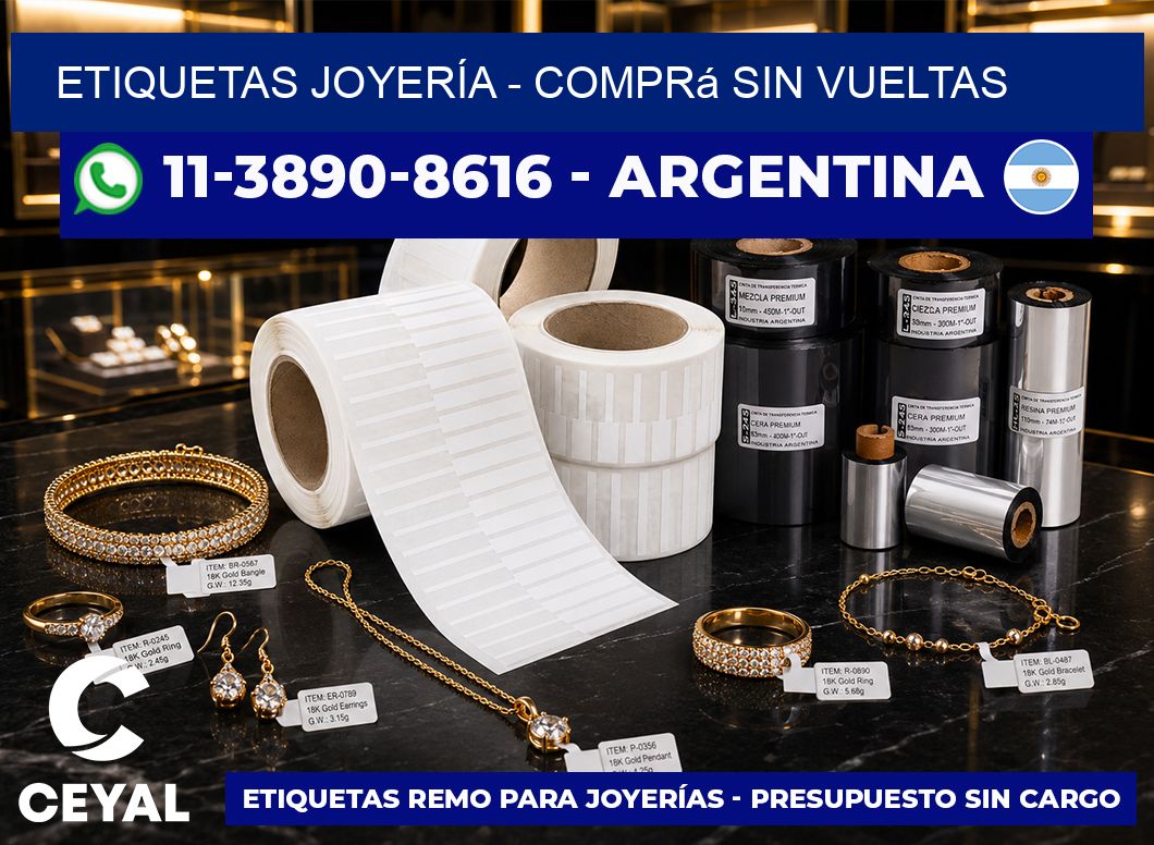 ETIQUETAS JOYERÍA – Comprá sin vueltas
