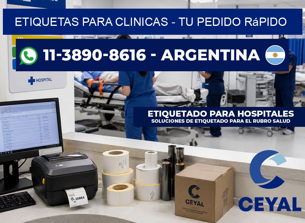 ETIQUETAS PARA CLINICAS - Tu pedido rápido