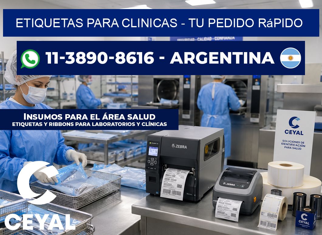 ETIQUETAS PARA CLINICAS - Tu pedido rápido