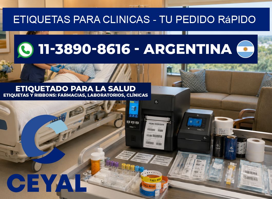 ETIQUETAS PARA CLINICAS - Tu pedido rápido