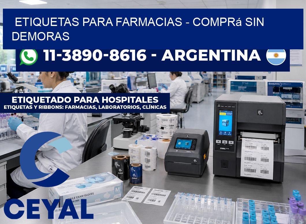 ETIQUETAS PARA FARMACIAS - Comprá sin demoras