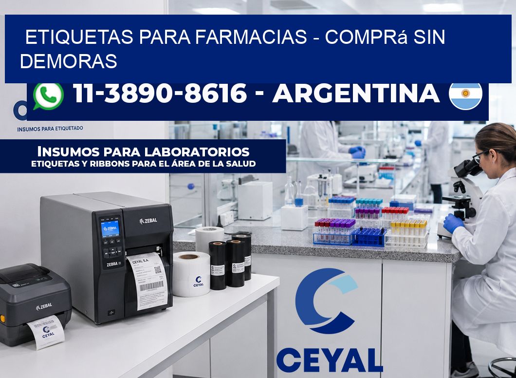 ETIQUETAS PARA FARMACIAS - Comprá sin demoras