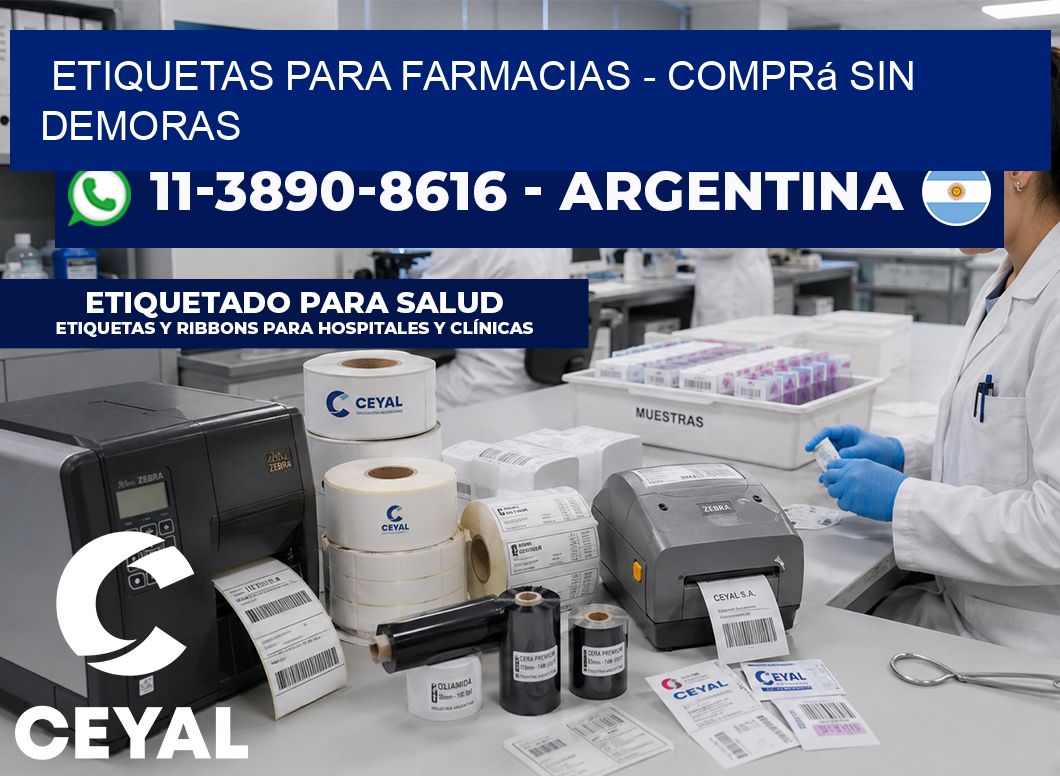 ETIQUETAS PARA FARMACIAS – Comprá sin demoras