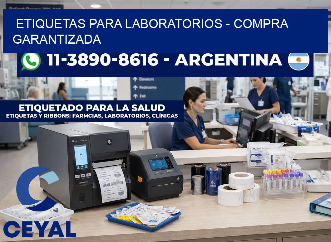 ETIQUETAS PARA LABORATORIOS - Compra garantizada