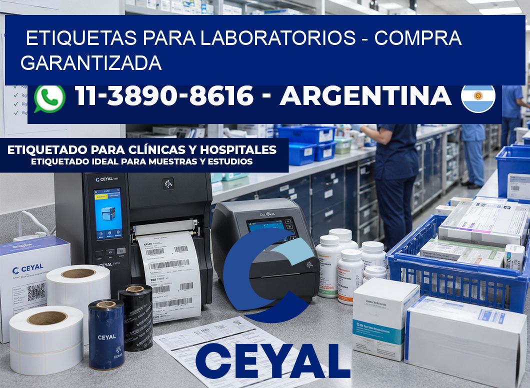 ETIQUETAS PARA LABORATORIOS - Compra garantizada