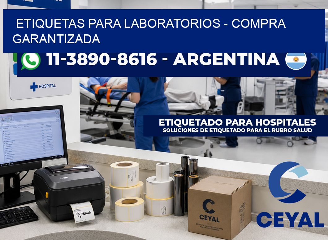 ETIQUETAS PARA LABORATORIOS - Compra garantizada