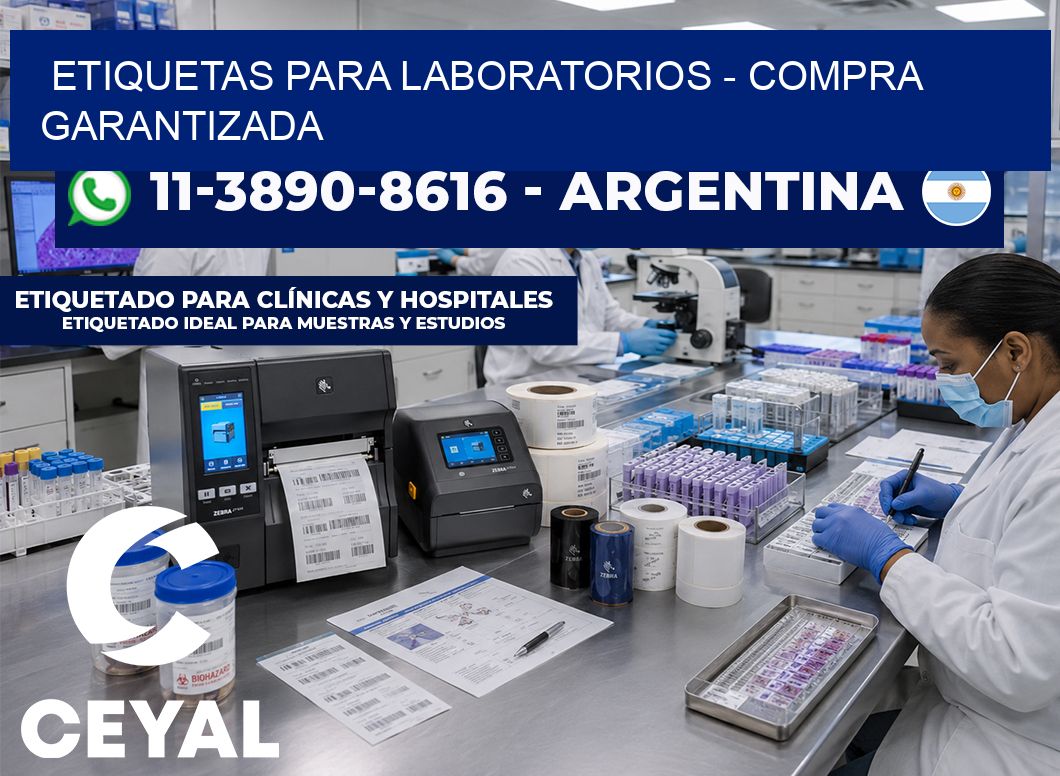 ETIQUETAS PARA LABORATORIOS – Compra garantizada