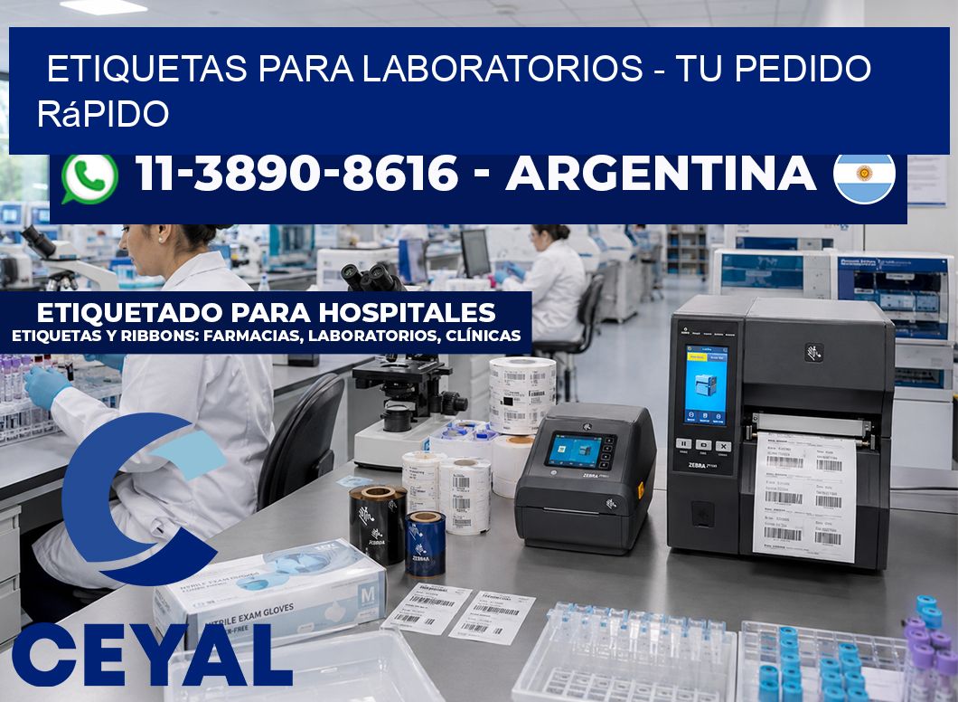ETIQUETAS PARA LABORATORIOS – Tu pedido rápido