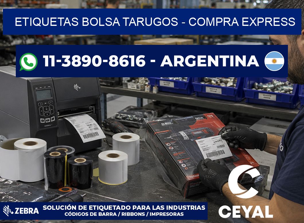 Etiquetas Bolsa tarugos - Compra express