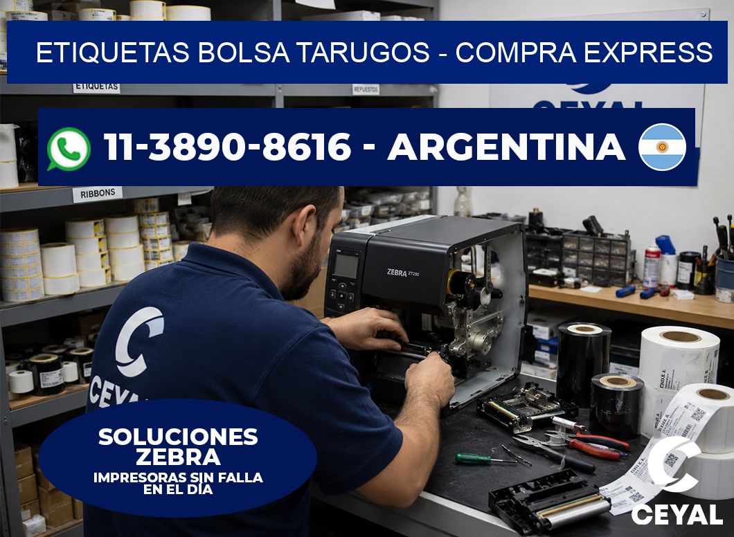 Etiquetas Bolsa tarugos - Compra express