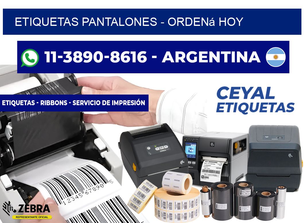 Etiquetas Pantalones - Ordená hoy