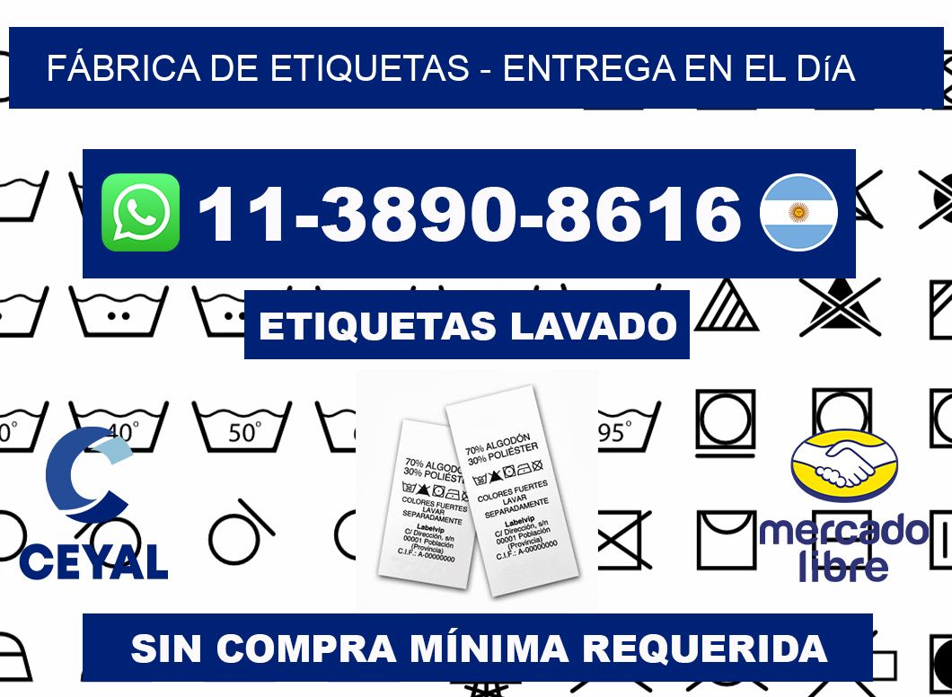 FÁBRICA DE ETIQUETAS - Entrega en el día