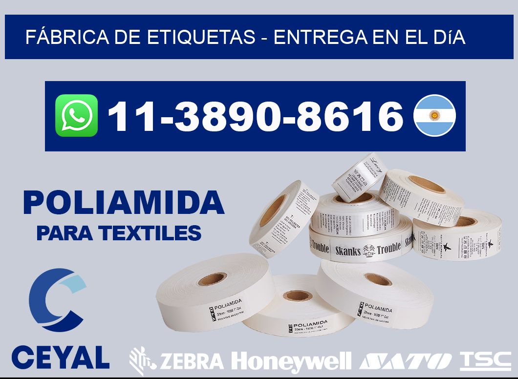 FÁBRICA DE ETIQUETAS - Entrega en el día