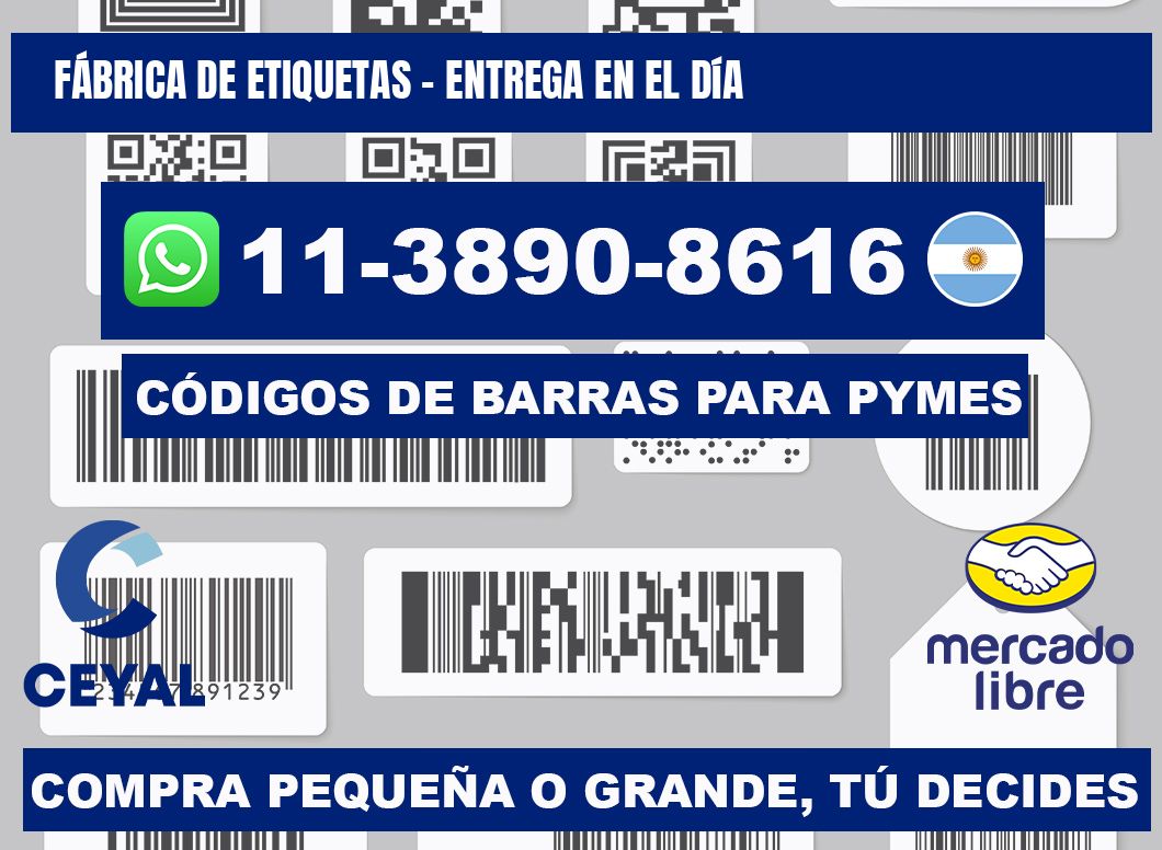 FÁBRICA DE ETIQUETAS - Entrega en el día