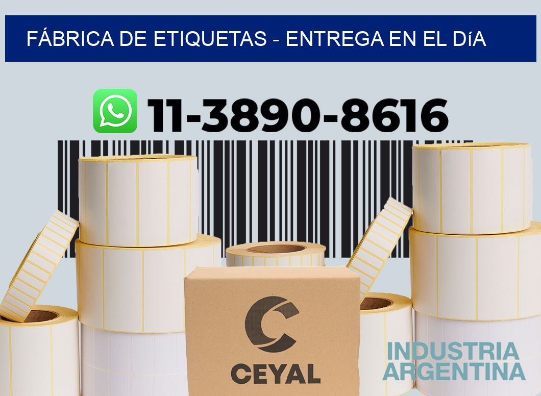 FÁBRICA DE ETIQUETAS - Entrega en el día