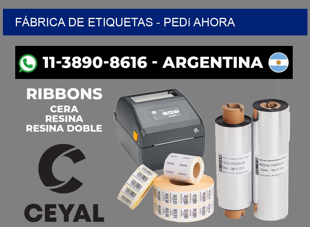 FÁBRICA DE ETIQUETAS - Pedí ahora