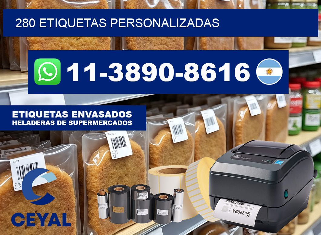280 ETIQUETAS PERSONALIZADAS