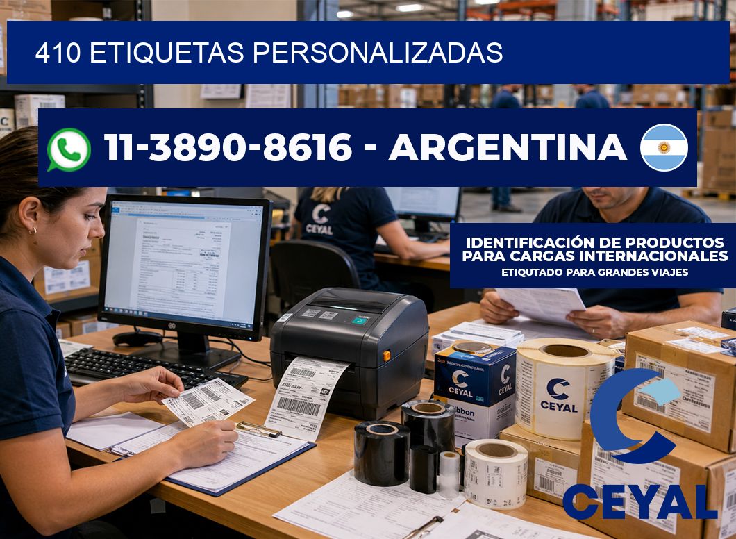 410 ETIQUETAS PERSONALIZADAS