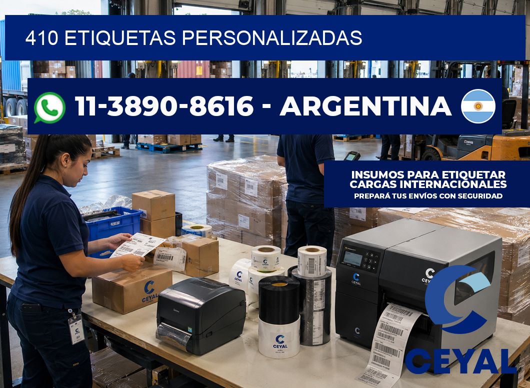 410 ETIQUETAS PERSONALIZADAS