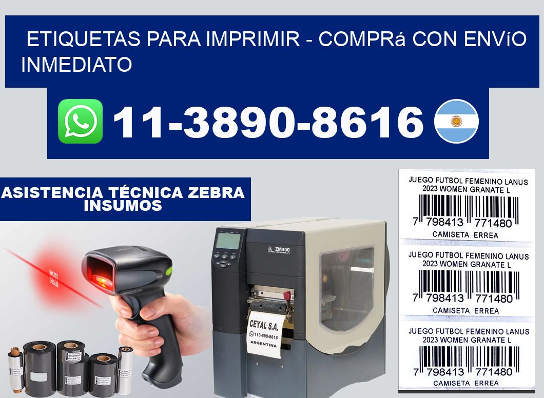 ETIQUETAS PARA IMPRIMIR - Comprá con envío inmediato