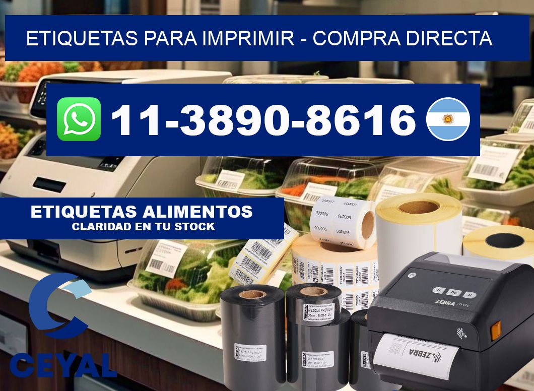 ETIQUETAS PARA IMPRIMIR - Compra directa
