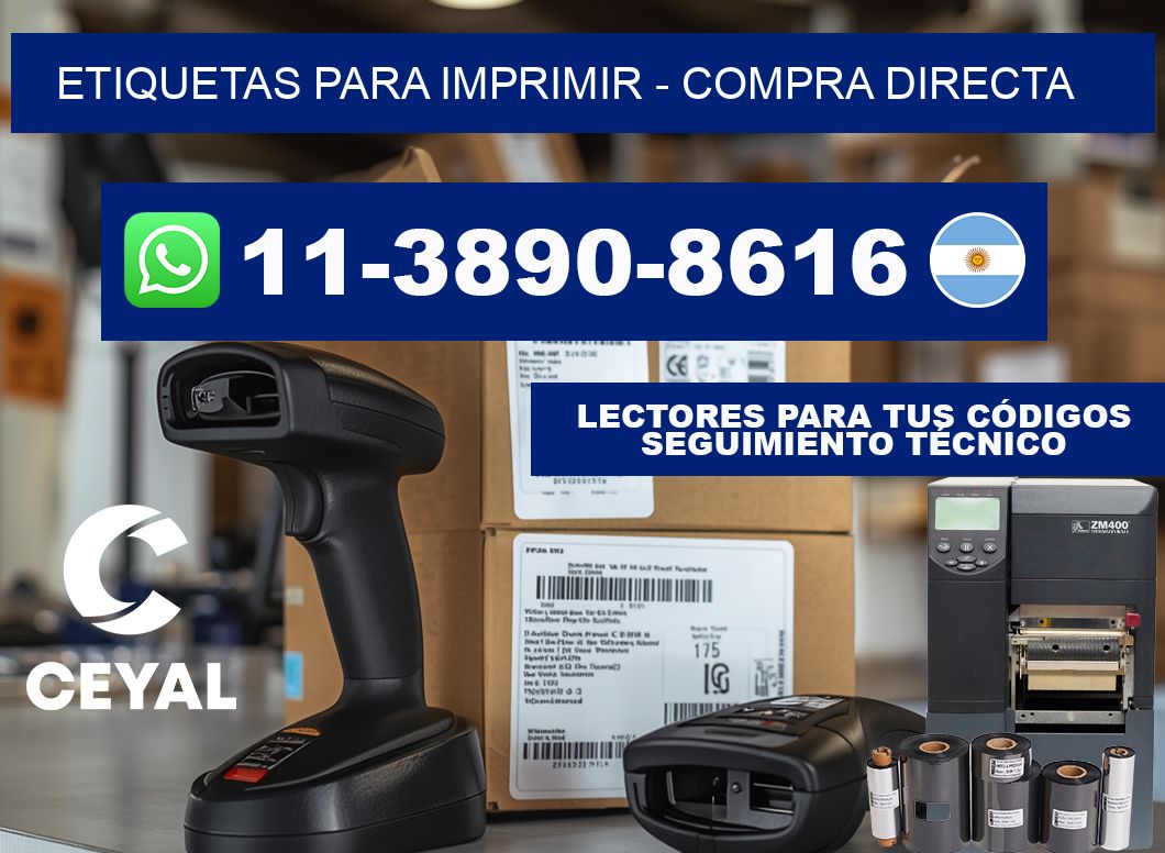 ETIQUETAS PARA IMPRIMIR - Compra directa