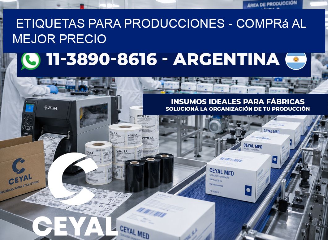 ETIQUETAS PARA PRODUCCIONES – Comprá al mejor precio
