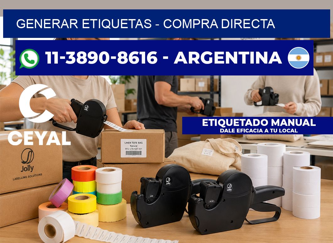GENERAR ETIQUETAS - Compra directa