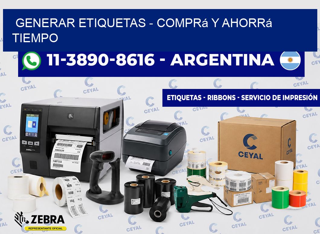 GENERAR ETIQUETAS - Comprá y ahorrá tiempo
