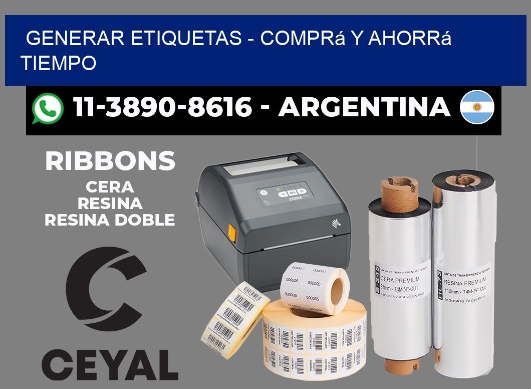 GENERAR ETIQUETAS - Comprá y ahorrá tiempo