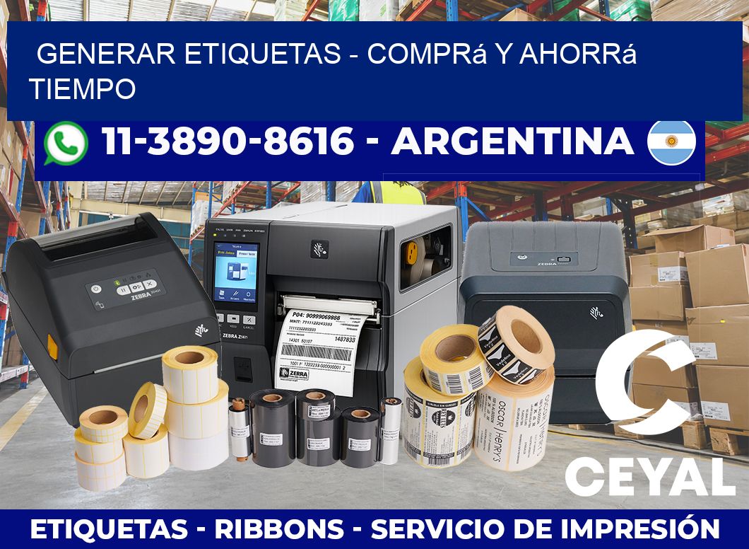 GENERAR ETIQUETAS – Comprá y ahorrá tiempo