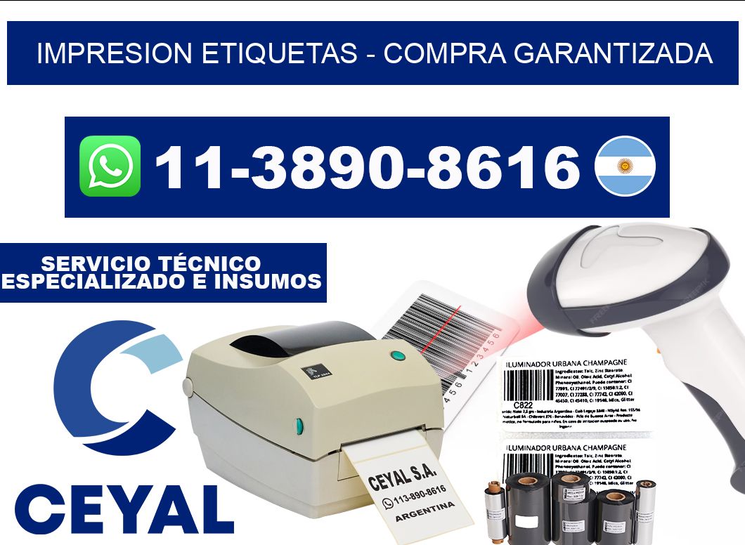 IMPRESION ETIQUETAS - Compra garantizada
