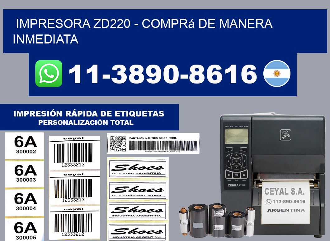 IMPRESORA ZD220 - Comprá de manera inmediata