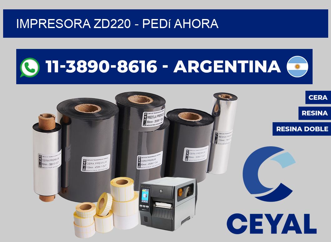 IMPRESORA ZD220 - Pedí ahora
