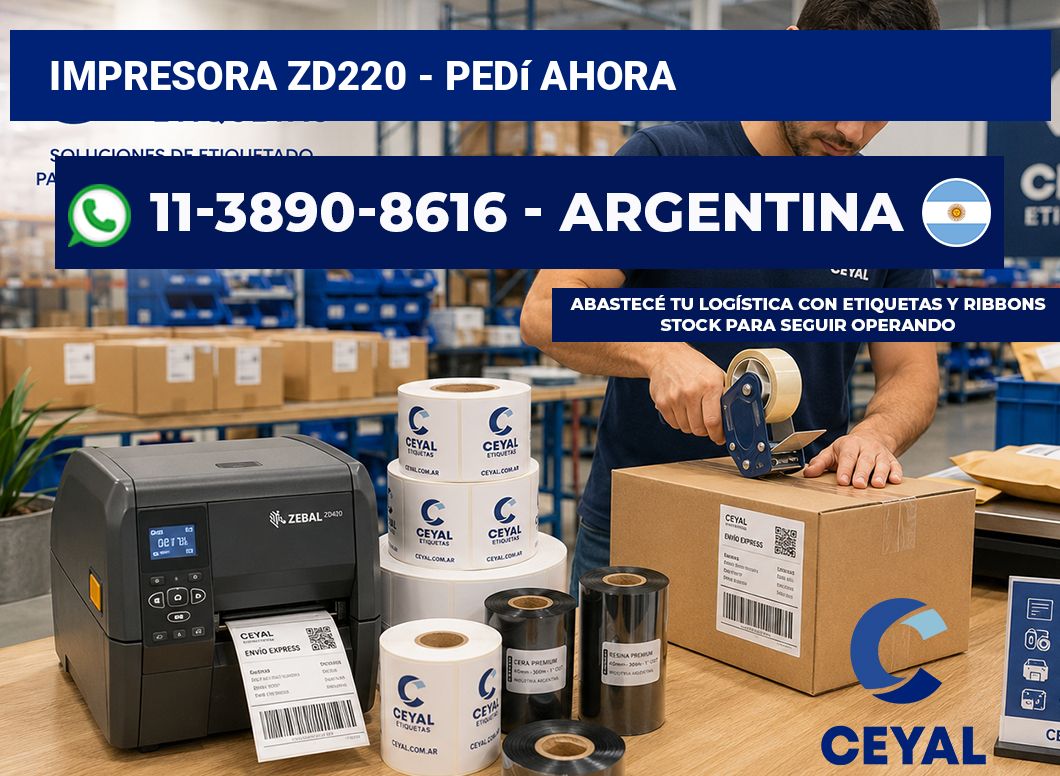 IMPRESORA ZD220 – Pedí ahora