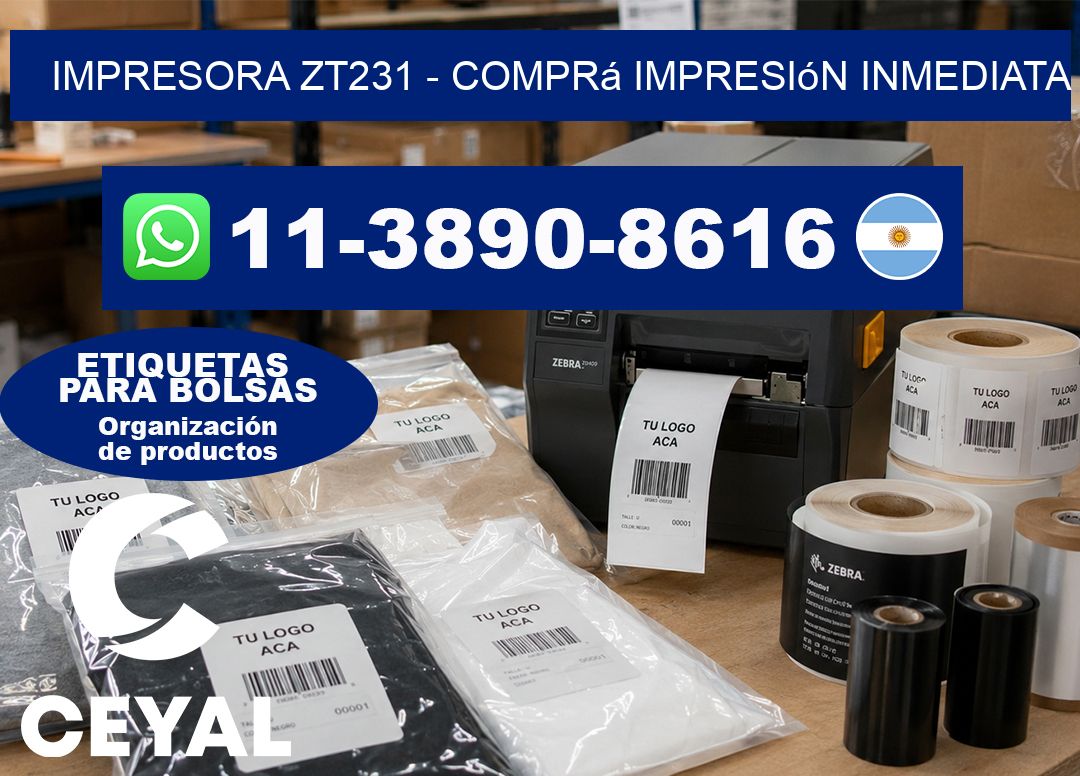 IMPRESORA ZT231 – Comprá impresión inmediata