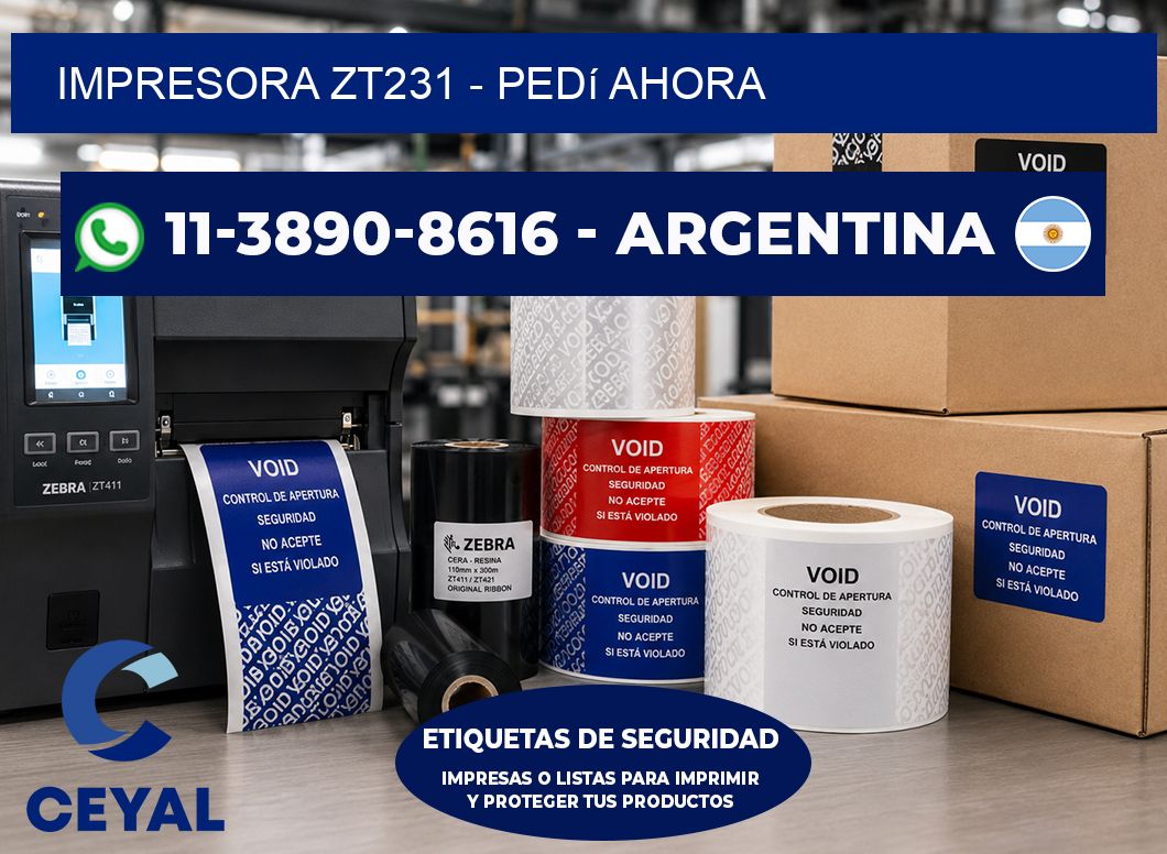 IMPRESORA ZT231 - Pedí ahora