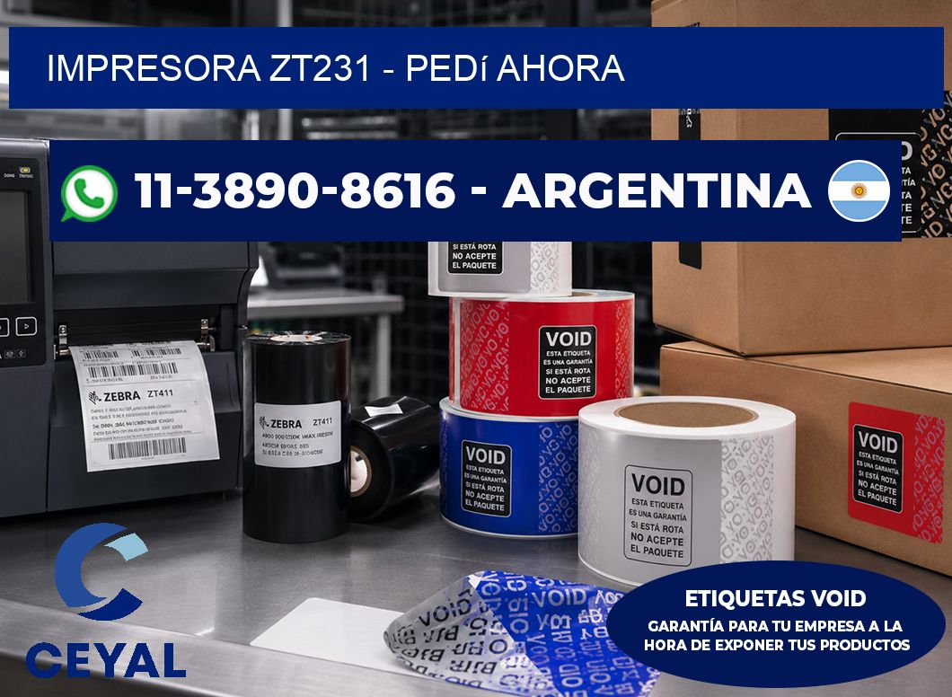 IMPRESORA ZT231 – Pedí ahora