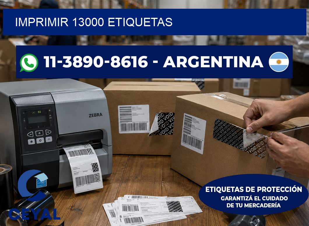 IMPRIMIR 13000 ETIQUETAS