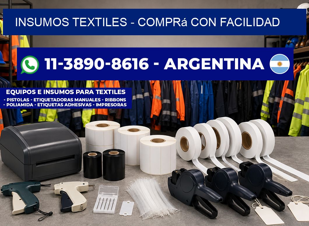 INSUMOS TEXTILES - Comprá con facilidad