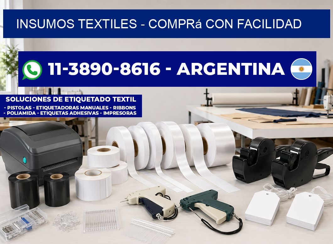 INSUMOS TEXTILES - Comprá con facilidad
